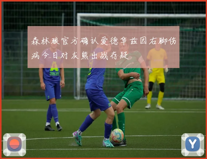 森林狼官方确认爱德华兹因右脚伤病今日对灰熊出战存疑